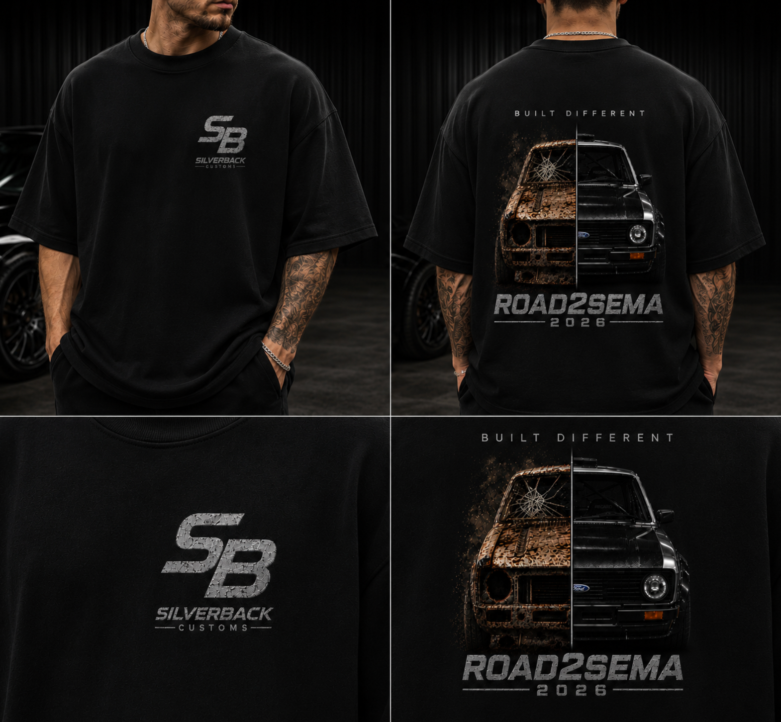 Roas2SEMA Split Escort Oversized T-Shirt (Pre-Order)